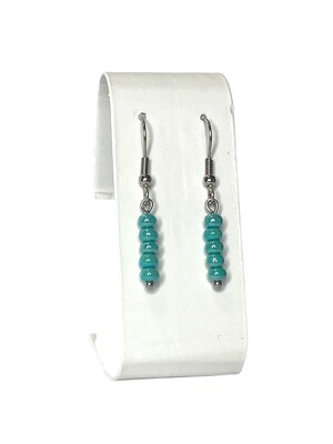 Simple Bead Dangle Earrings for Women Teens - image1